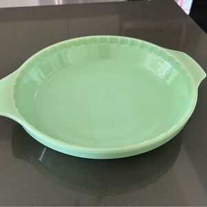 Vintage Jadeite Fire King Anchor Hocking Pie Plate